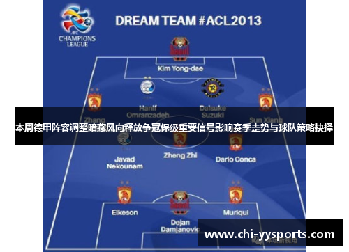 本周德甲阵容调整暗藏风向释放争冠保级重要信号影响赛季走势与球队策略抉择 本周德甲阵容调整暗藏风向释放争冠保级重要信号影响赛季走势与球队策略抉择