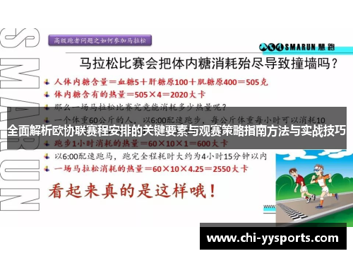 全面解析欧协联赛程安排的关键要素与观赛策略指南方法与实战技巧